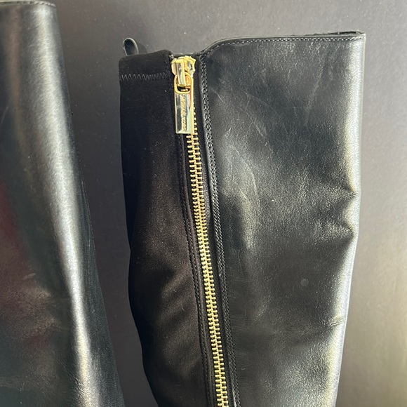 Michael Kors Riding Boots leather & neoprene knee boots, Size 8.5 - Picture 6 of 11